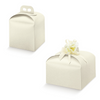 Scatola per panettone basso e per panettone alto color bianco