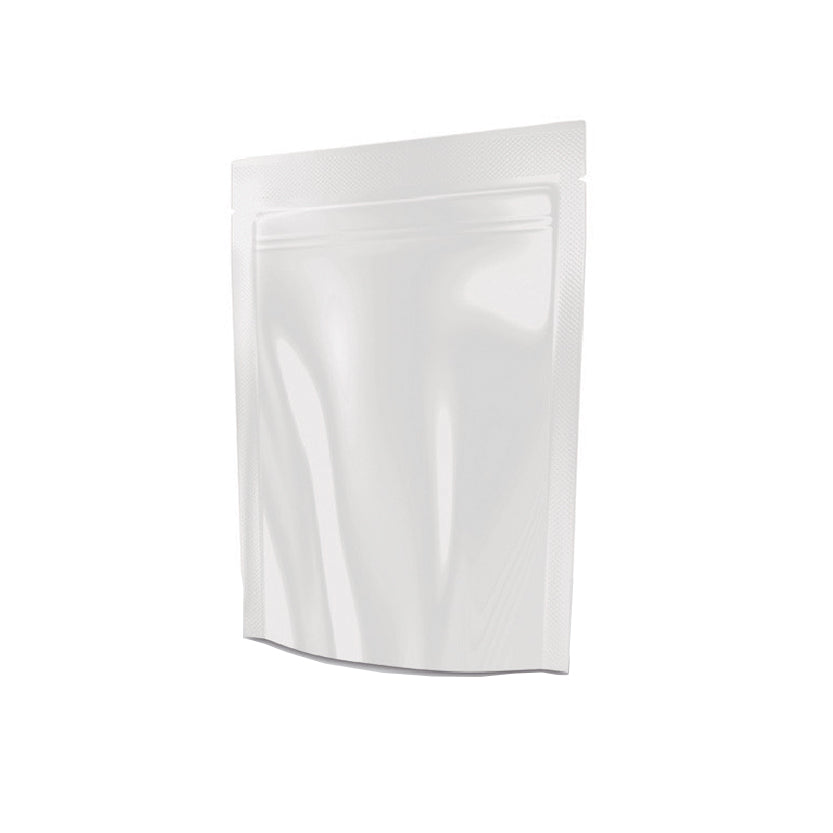 Busta con zip bianca