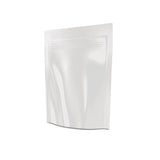 Busta con zip bianca