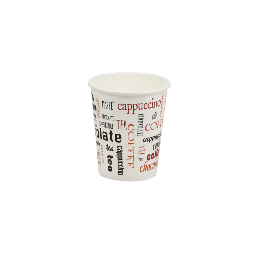 50 pz Bicchieri da caffè in carta stampati € 0,035 Cad + Iva