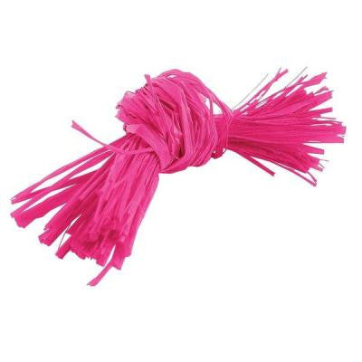 Nodo fucsia fatto con rafia 