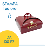 Scatole Porta Torte Bordeaux Personalizzate