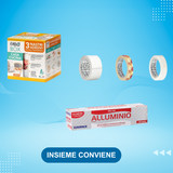 3 Nastri adesivi + 1 Box rotolo alluminio (Promokit)
