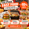 Banner kit prova per fast food