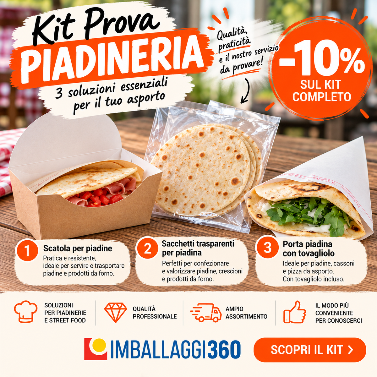 Banner kit prova piadineria