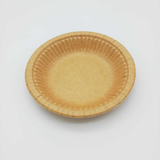 Piatto di carta color avana monouso 