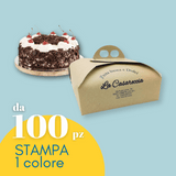 Scatole Porta Torte Avana Personalizzate