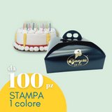 Scatole Porta Torte Nera Personalizzate
