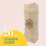 Scatola in legno portabottiglie personalizzata