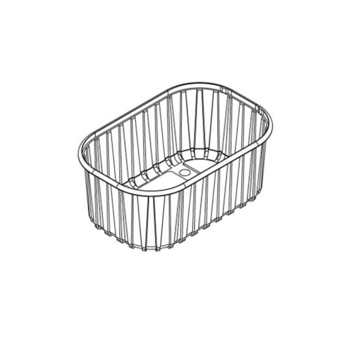 Vaschetta per frutta, disegno tecnico