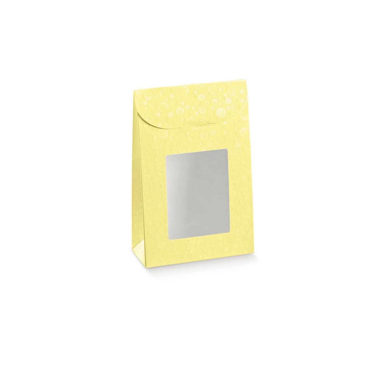 10 pz Sacchetto con finestra in cartone giallo € 0,60 Cad + Iva