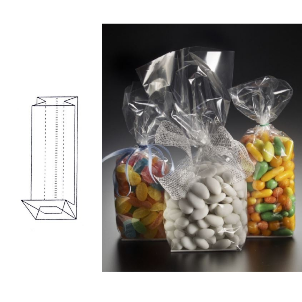 20Pcs Sacchetti Riutilizzabili Per Alimenti, Buste Freezer Con Zip, Bustine Trasparenti Richiudibili Sacchetti Conservazione Chiusura A Pressione Per Casa E Viaggio Sacchetti Alimenti - Foto 5