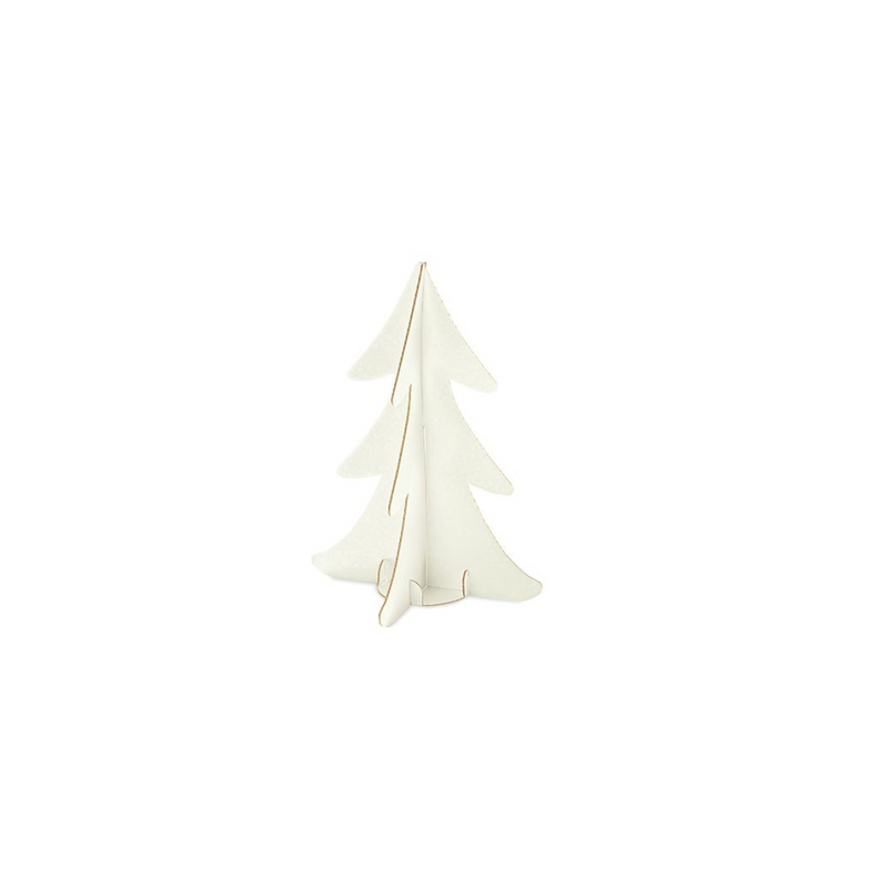 Albero di natale di cartoncino, bianco