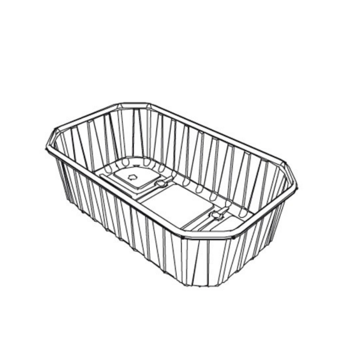 Disegno tecnico vaschetta 