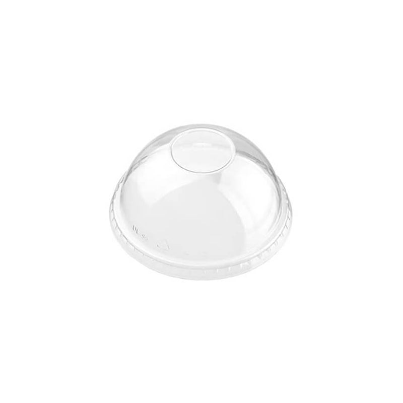 Cupola di plastica per bicchiere di plastica da sporto o granita con buco per cannuccia 