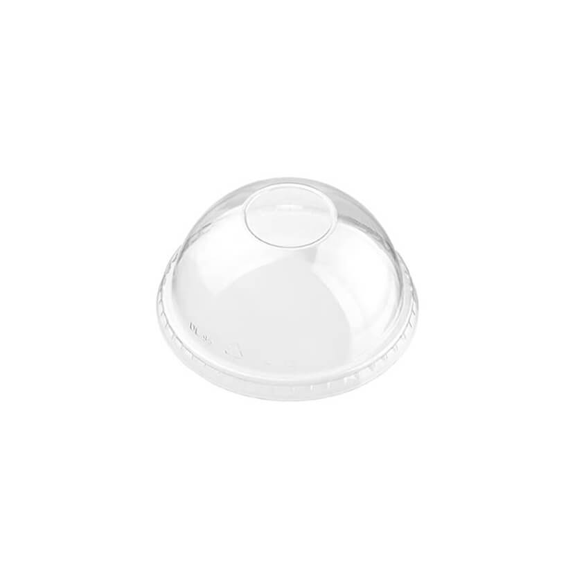 Cupola di plastica per bicchiere di plastica da sporto o granita con buco per cannuccia 