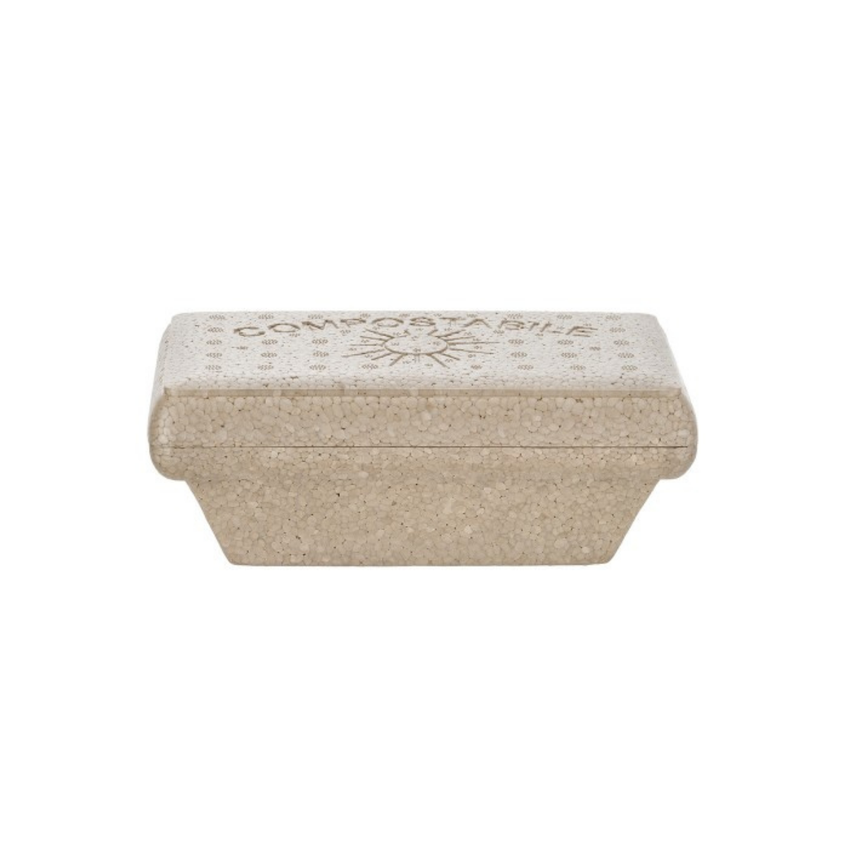 Vaschetta bio con coperchio, compostabile, per gelato 