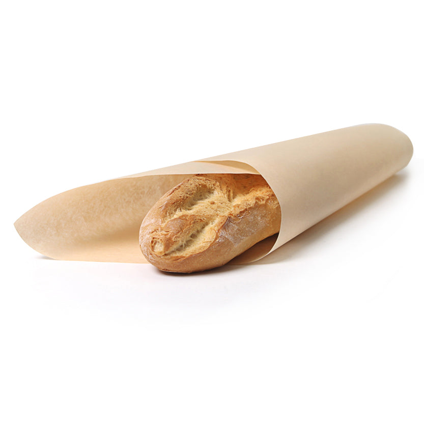 Pane avvolto da carta alimentare marrone 