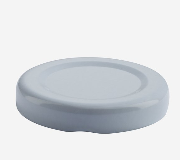 Coperchio bianco per barattolo in vetro