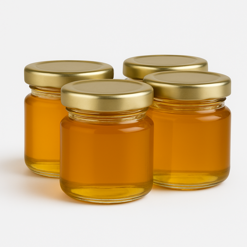 20pz Barattolino in vetro per miele e marmellate 53 ml € 0,20 Cad + Iva