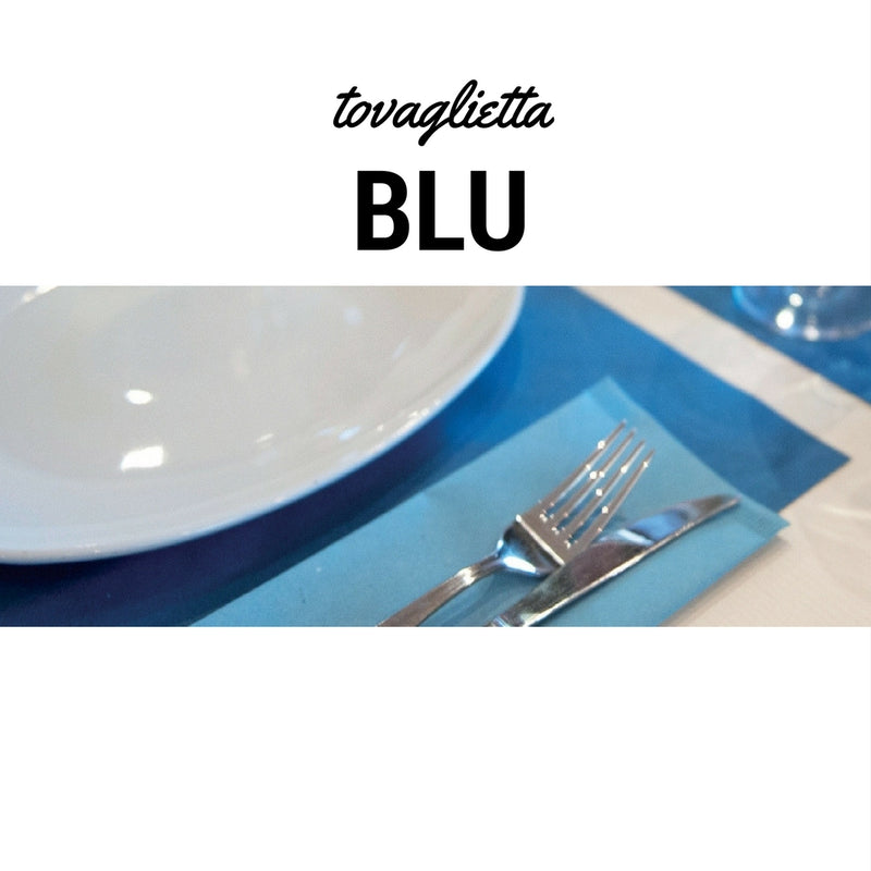 Dettaglio tovaglietta blu 