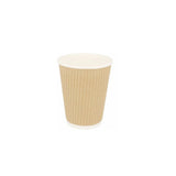 Bicchiere take away di carta color avana