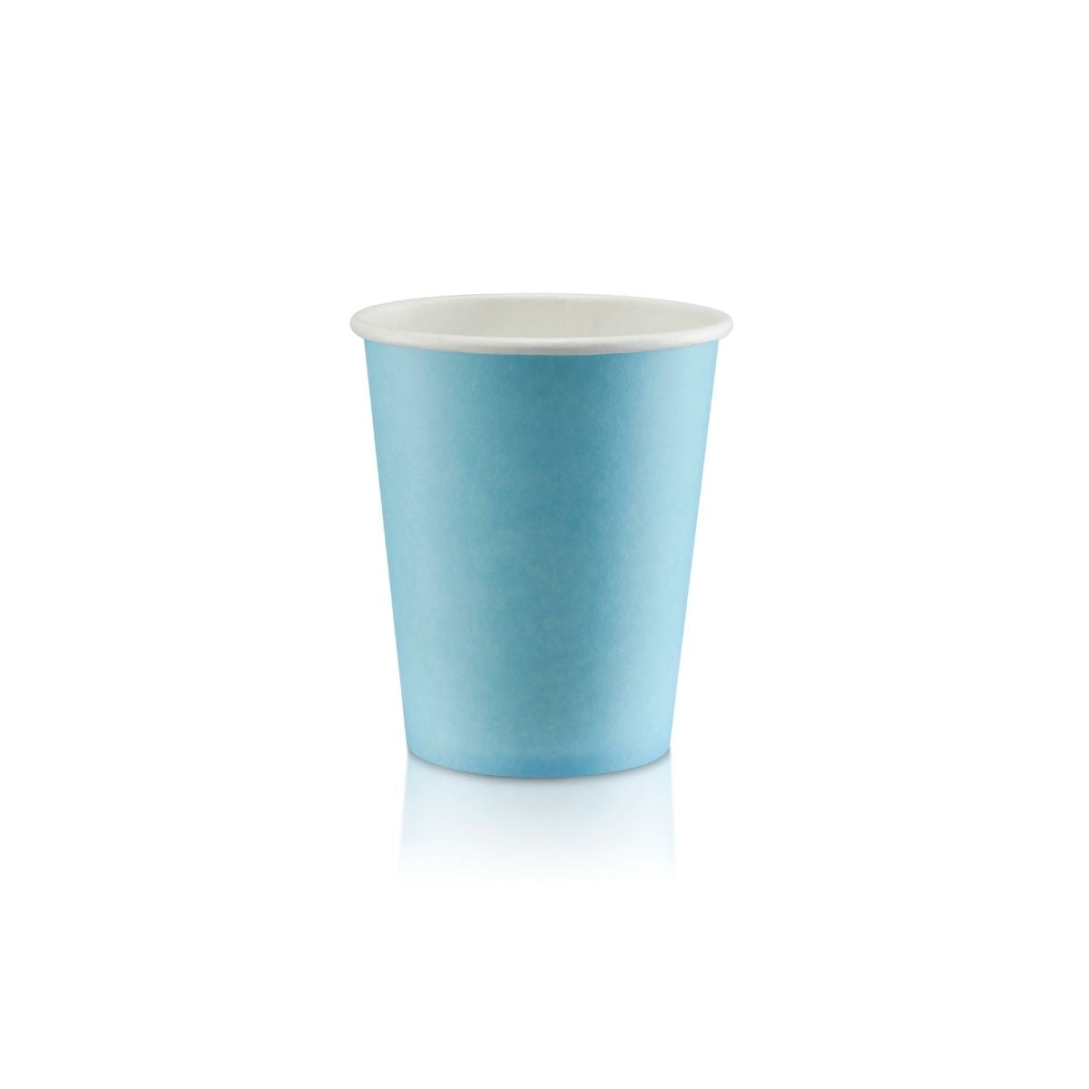 Bicchiere monouso di carta azzurro