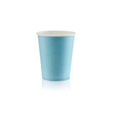 Bicchiere monouso di carta azzurro