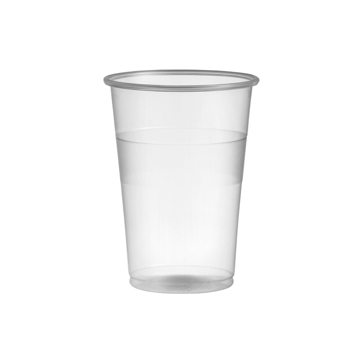 Bicchiere di plastica trasparente 