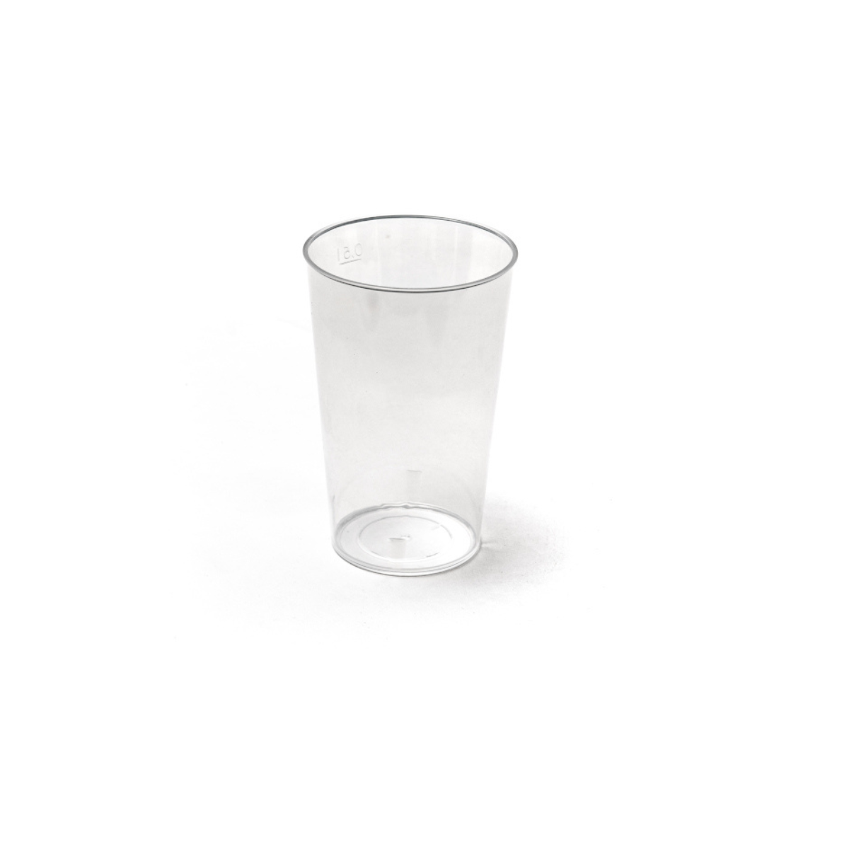 Bicchiere di plastica trasparente 