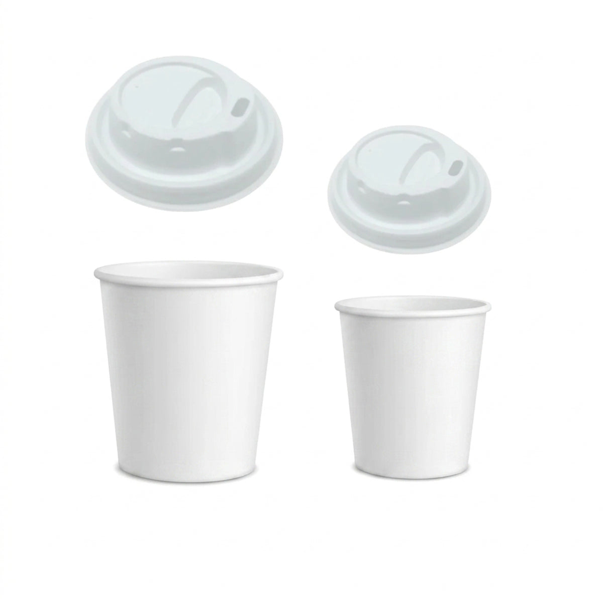 Bicchieri da caffè in carta + coperchi da € 0,033 Cad + Iva
