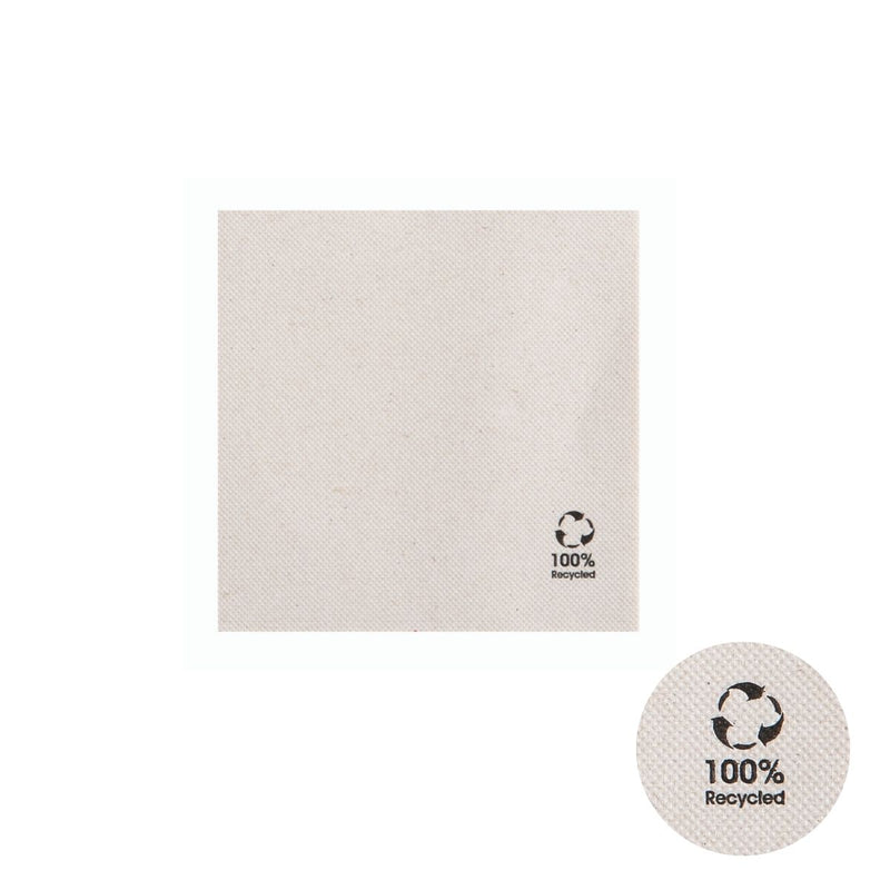 Tovagliolo di carta riciclata bianco 