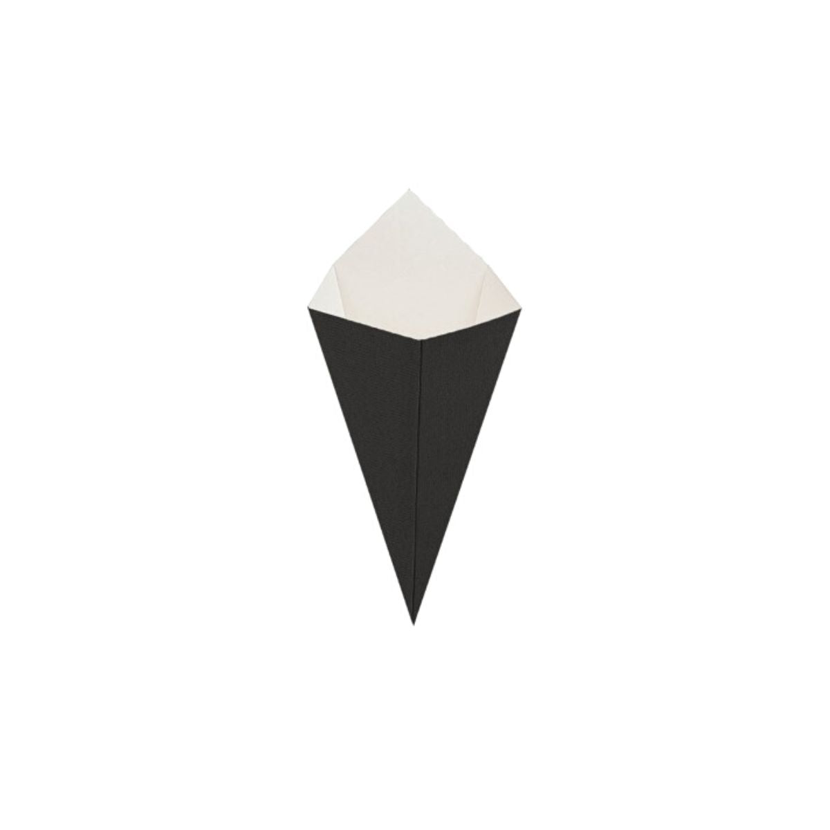 Cono di carta nero