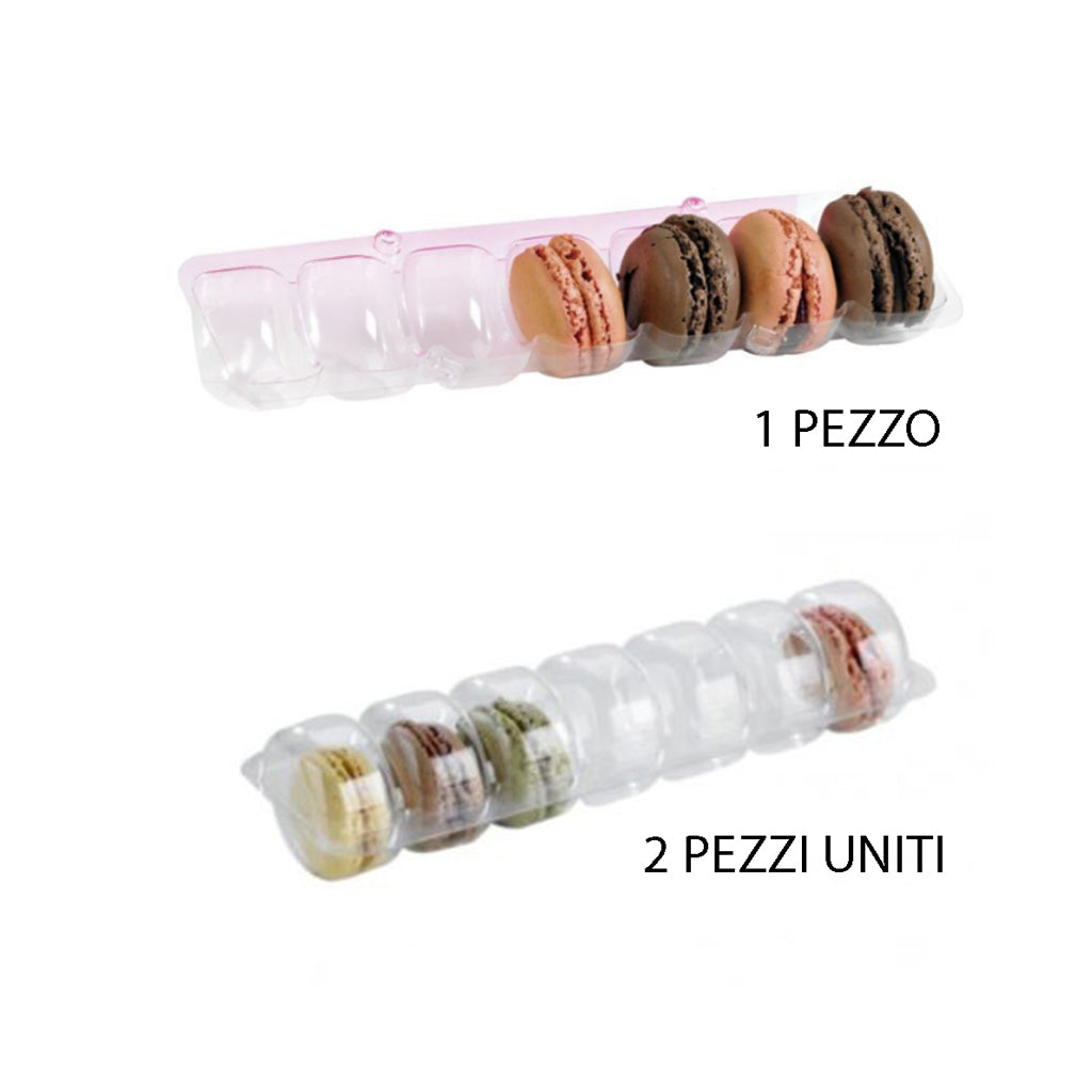 Confezione di plastica unibile porta macarons