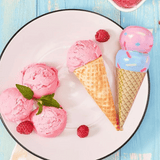 Calze regalo con stampa texture zuccherini confezione regalo a forma di gelato