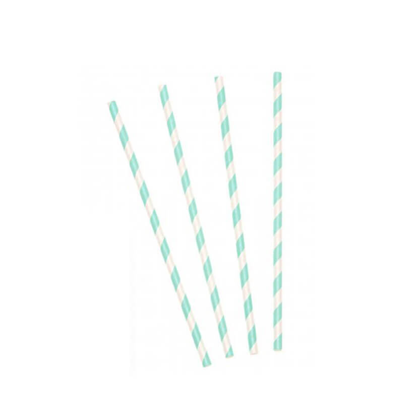 Cannucce, 4, bianche a bande azzurre 