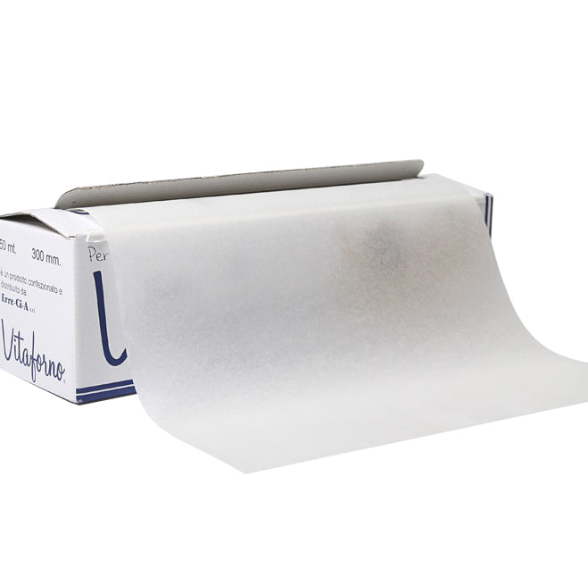 Carta Forno in Rotolo – 50 Metri nel Box Seghettato (cartone intero)€ 5,265 Cad + Iva