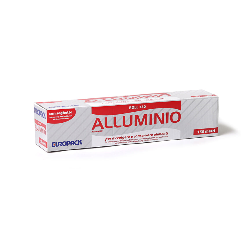 Carta alluminio nel suo rotolo