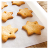 Carta da forno, stesa, articolare, con biscotti a forma di stella