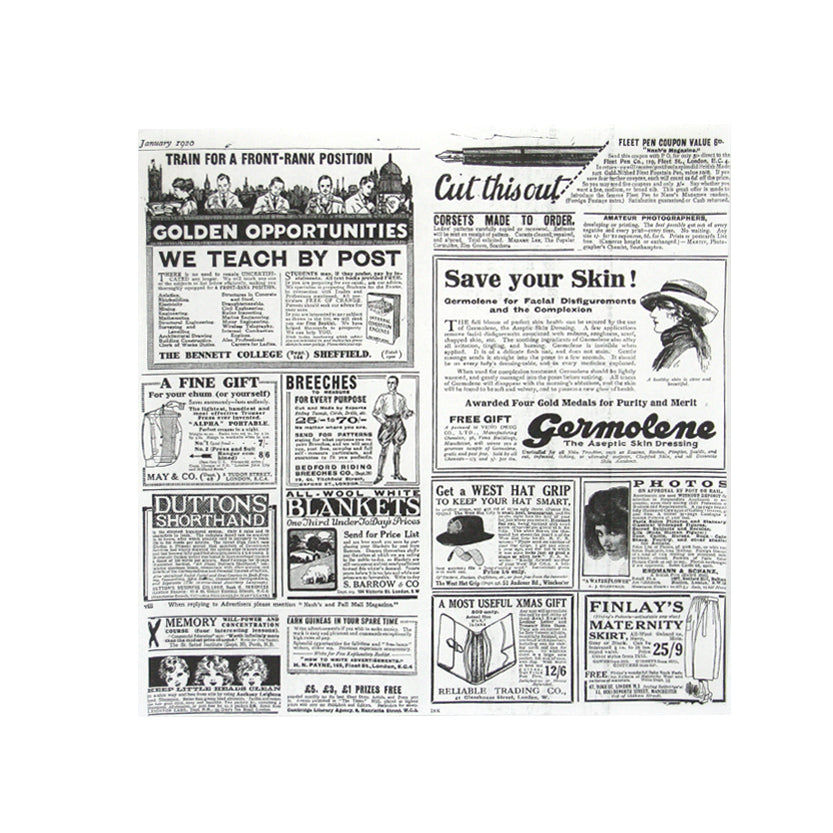 Carta alimentare con stampa giornale 