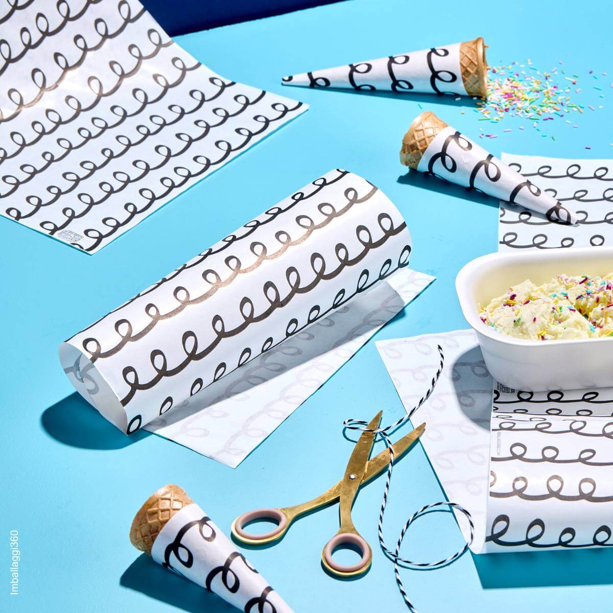 5 kg Carta pasticceria Stampa Riccioli € 5,85 Cad + Iva
