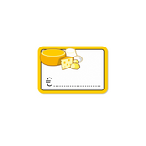 Cartellino in pvc giallo per formaggi