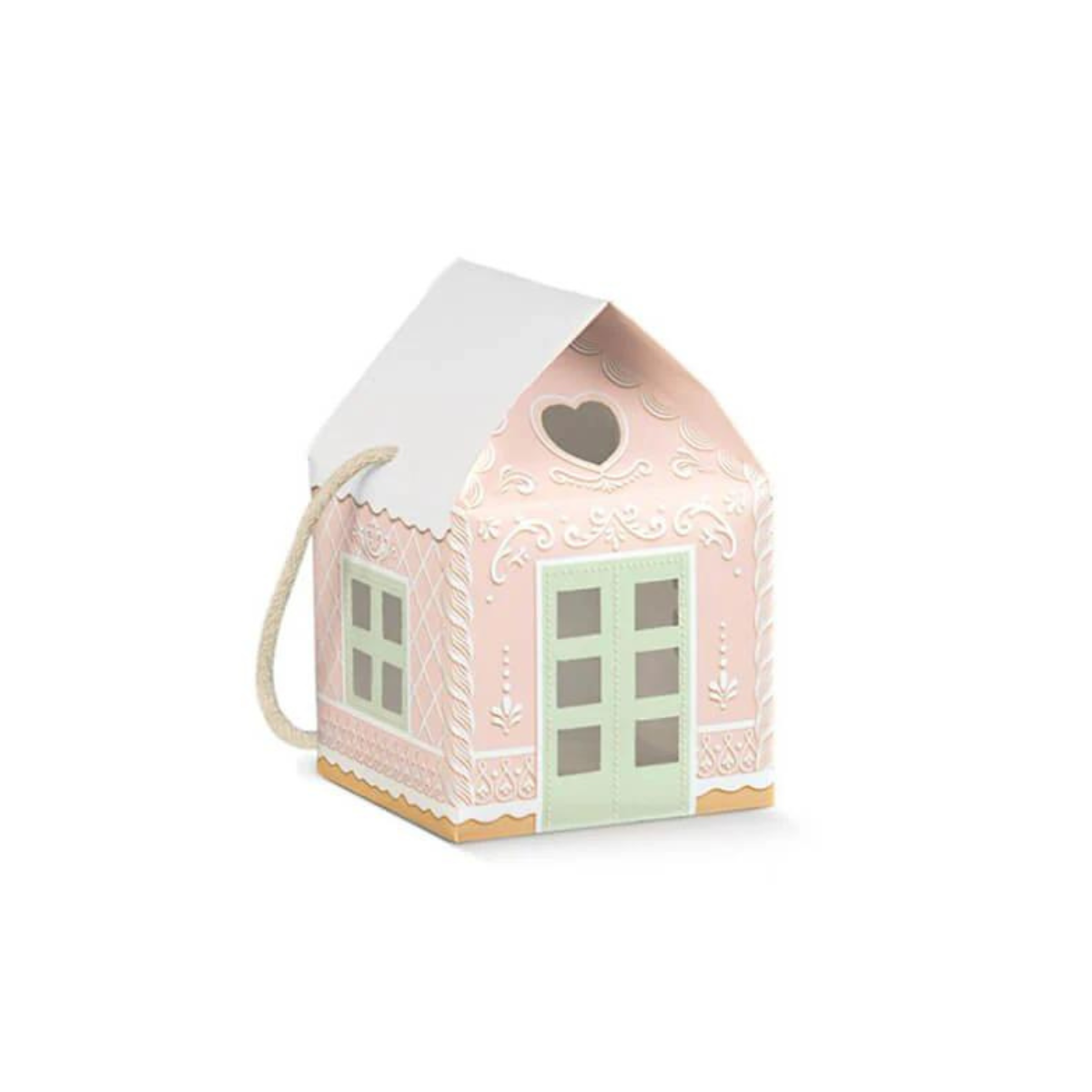 casetta mini panettone color rosa