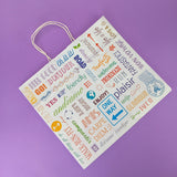 Shopper con grafica parole 