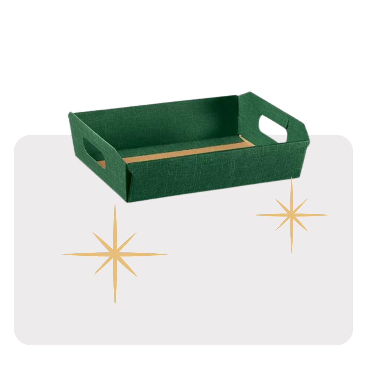 Cesto di cartone verde 