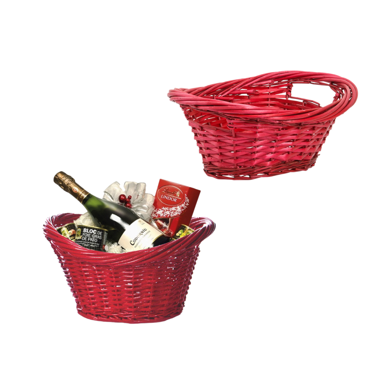 2 pz cesto in vimini per confezioni da € 8,48 Cad + Iva