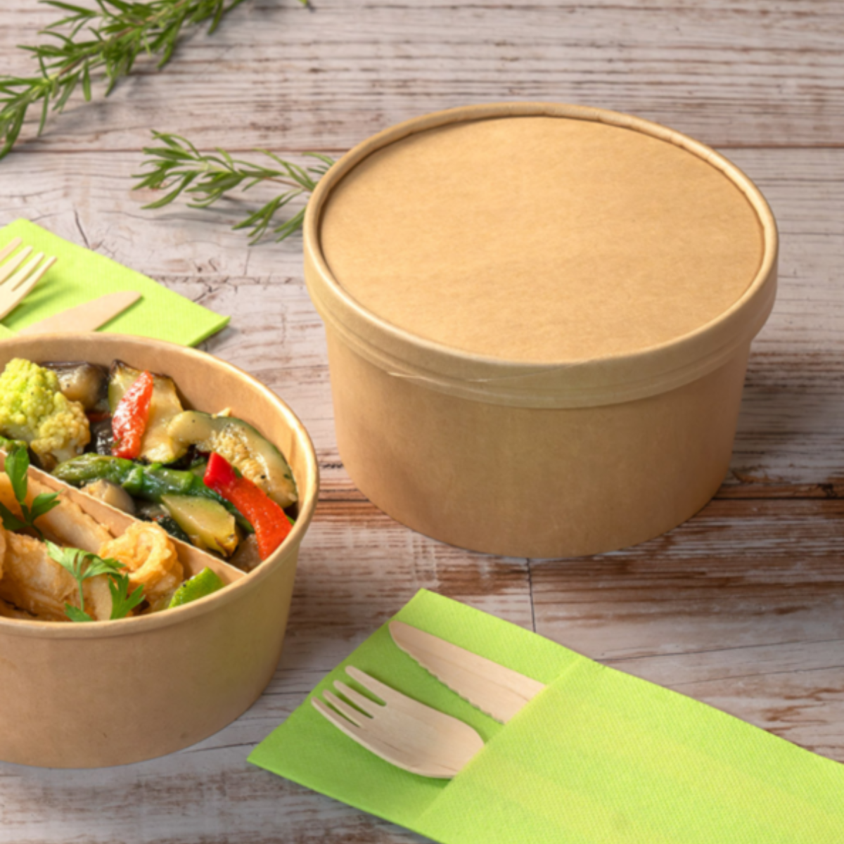 Ciotole poke con accessori scomparti da € 0,064 Cad + Iva