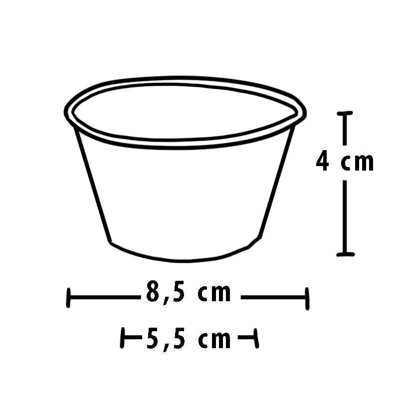 Disegno tecnico dimensioni ciotolina