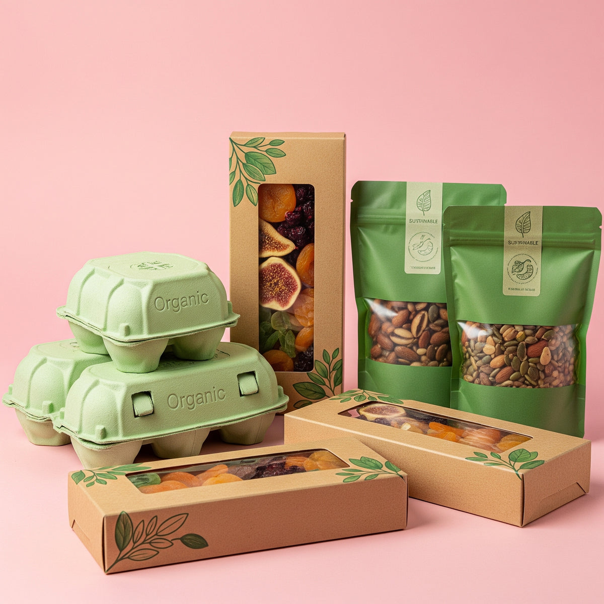 Elementi di packaging verdi