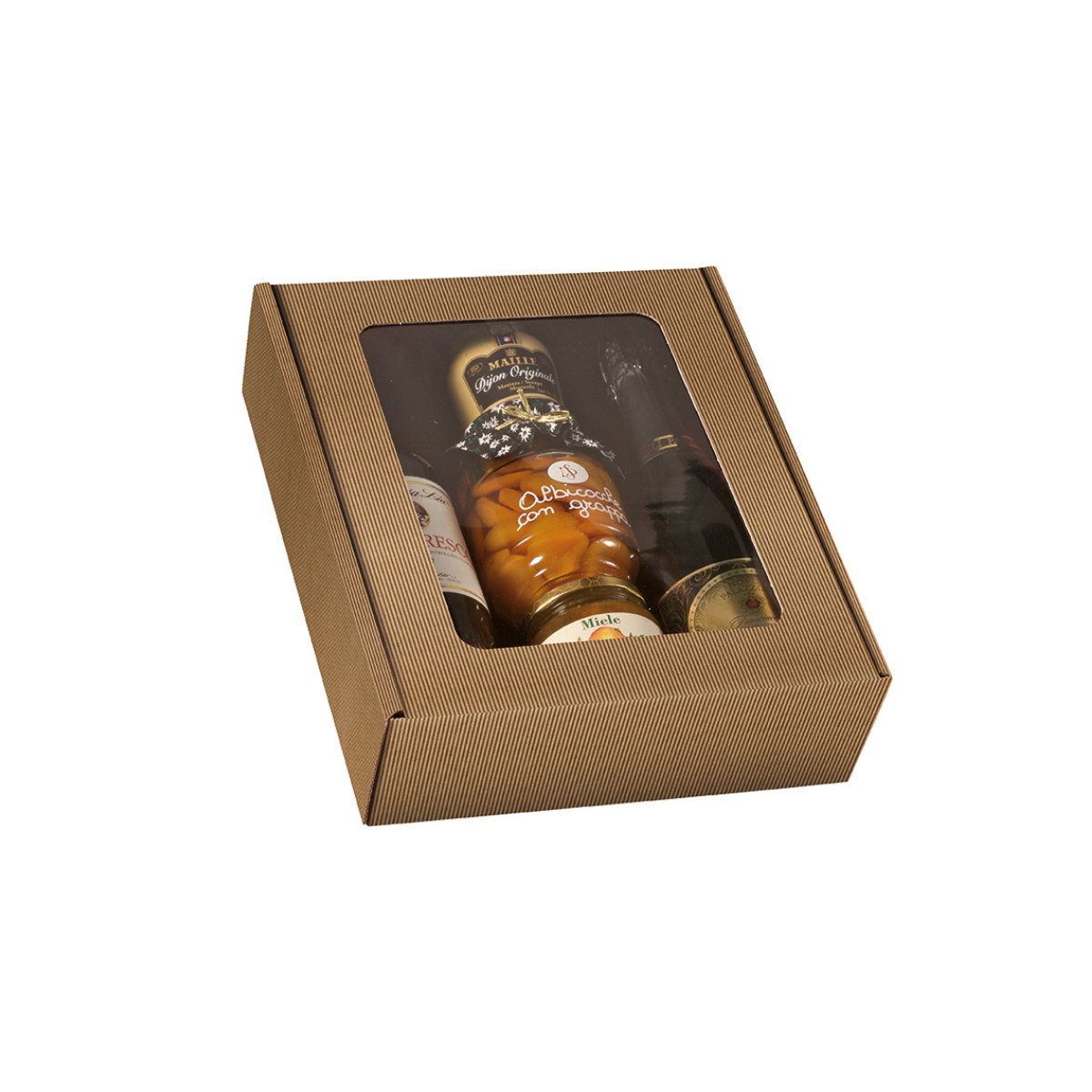 10 pz Scatola regalo con finestra in cartone ondulato da € 1,74 Cad + Iva